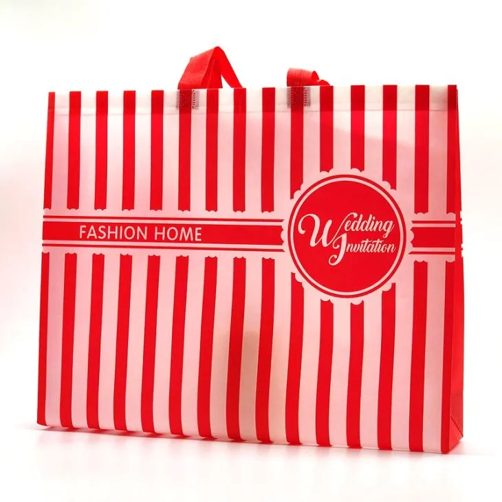 Forseglet 80 gram lamineret ikke-vævet indkøbstaske Ultralydspose