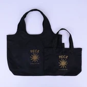 Genanvendelig 100% økologisk bomuldstaske